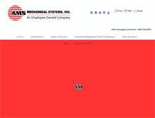 Tablet Screenshot of amsmechanicalsystems.com